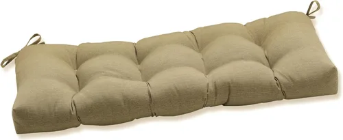 Vista 11 de Pillow Perfect Monti Chino - Cojín de mimbre sólido para interiores y exteriores, resistente a la intemperie y a la decoloración, 19 x 44 pulgadas