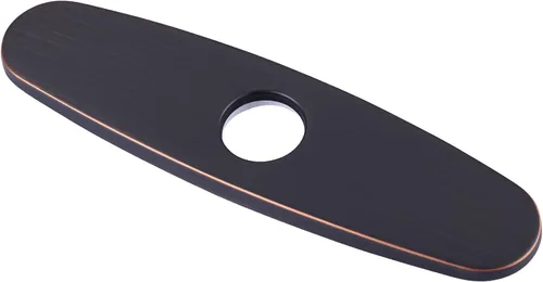 Vista 9 de WOWOW Placa de grifo, cubierta de fregadero de cocina, placa de acero inoxidable para 1 o 3 agujeros, baño o cocina, grifo mezclador, 10 pulgadas