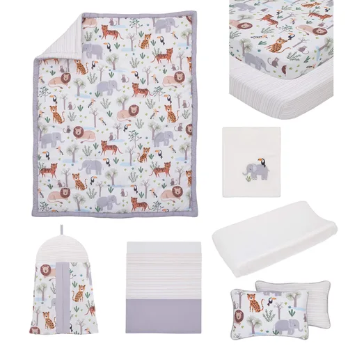 Vista 10 de NoJo - Juego de edredón con 3 piezas para cuna, ropa de cama pequeña, estampado de bucanero