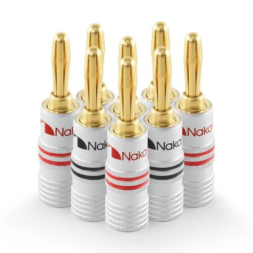 Vista 12 de Nakamichi Excel Series - Enchufes tipo banana chapados en oro de 24 quilates, calibre 18 AWG, tamaño de 0.157 in para altavoces, amplificador