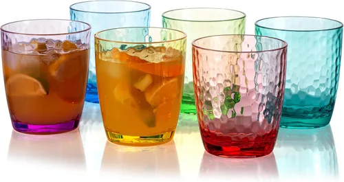 Vista 11 de KOXIN-KARLU Vasos acrílicos de plástico de 15 onzas, juego de 6 vasos transparentes
