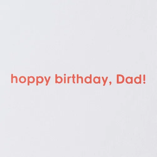 Vista 3 de Papyrus Tarjeta de cumpleaños para papá (Hoppy Birthday)