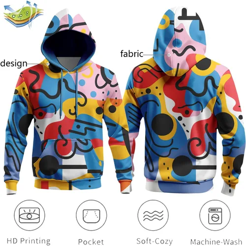 Vista 6 de Sweets Graphic - Sudadera unisex con capucha y bolsillos grandes