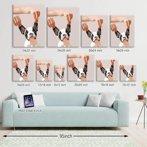 Vista 7 de SIYDCF Pintura personalizada por números, personaliza pintura por números para adultos principiantes, kit de pintura acrílica para decoración