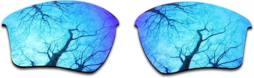 Vista 3 de 2 pares de lentes polarizadas de repuesto para Oakley Half Jacket 2.0 XL, negro y azul hielo