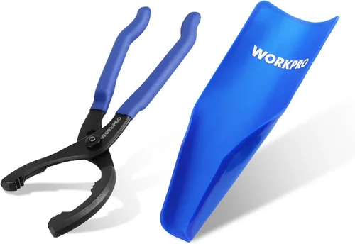 Vista 7 de WORKPRO - Llave universal para filtro de aceite ajustable (2-3/8 a 3-3/4 pulgadas), herramienta magnética de extracción de filtro de aceite, juego