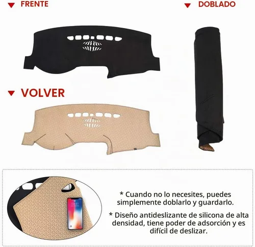 Vista 7 de CARTIST - Alfombrilla para salpicadero para Ford Fusion 2013-2018 2019 2020 Accesorios Cubierta de salpicadero Alfombrilla de franela Protector