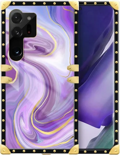 Vista 207 de Funda compatible con Samsung Galaxy S10 4G, TPU suave de lujo y parte trasera de policarbonato duro para niñas y mujeres, funda protectora a prueba