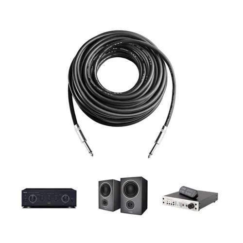 Vista 6 de Cable TS de 3 pies, 12 AWG 1/4 pulgadas, cable de altavoz amplificador de audio resistente, 2