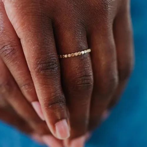 Vista 6 de Nova Stacking Ring – Handmade Rings for Women—Stackable Rings