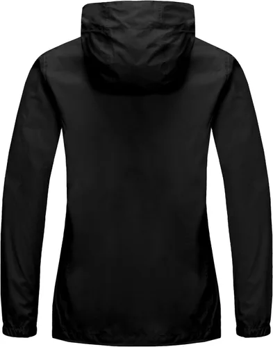 Vista 2 de Mapamyumco Chaqueta impermeable ligera para mujer, con capucha