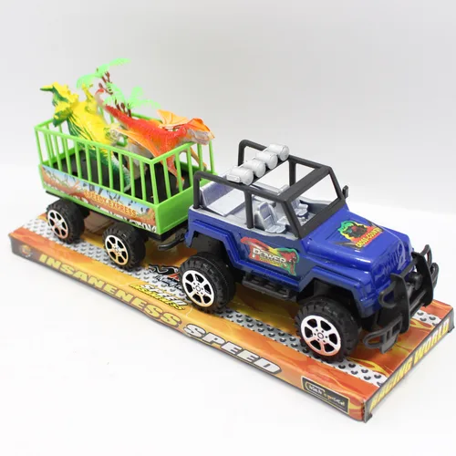 Carro Jeep con remolque de dinosaurios de Fantasías New York