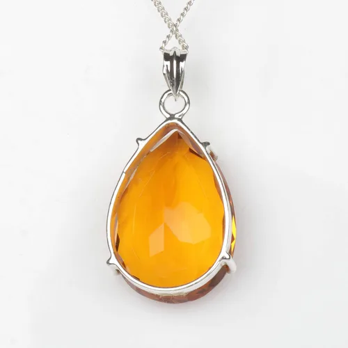 Vista 3 de GEMHUB Piedra preciosa para collar 24.00-143.50 quilates. Alejandrita Aguamarina Topacio Citrino Gemas Colgante de Plata de Ley Joyería Mujer