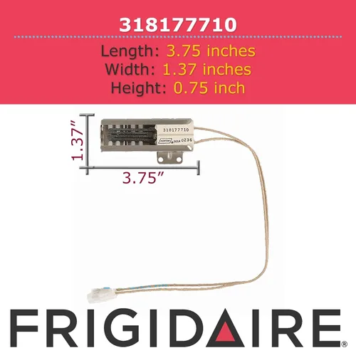 Vista 4 de Frigidaire 318177710 Encendedor de quemador OEM genuino para rangos