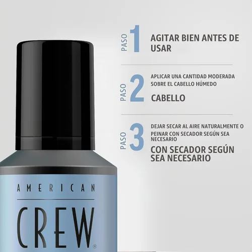 Vista 5 de American Crew Espuma de aseo de fibra capilar para hombres, como gel para el cabello, 6.7 onzas líquidas