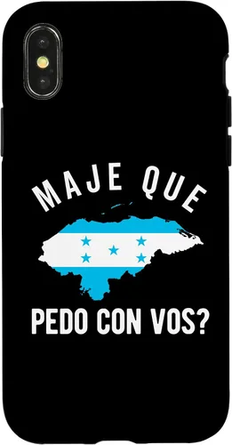 Vista 5 de Funda para iPhone 16 Bandera de Honduras Catracho Camiseta hondureña Maje Que Pedo?
