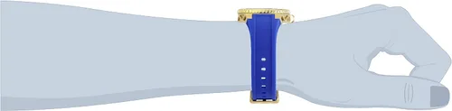 Vista 3 de TechnoMarine Technocell - Reloj de cuarzo de acero inoxidable con correa de silicona azul 26 Modelo TM-318055 Azul Reloj de cuarzo