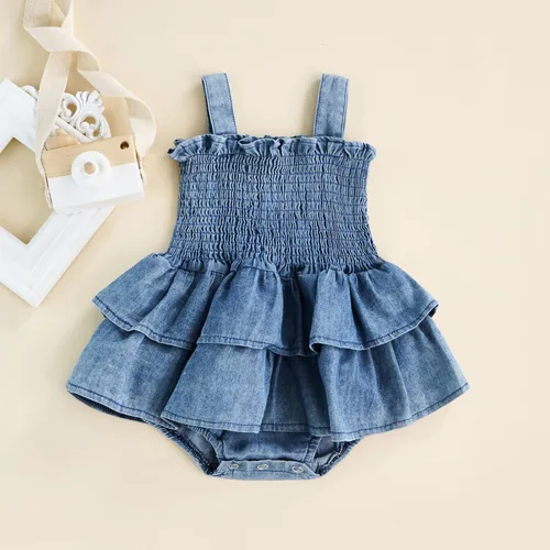 Vista 4 de Louatui Conjunto de ropa para bebé recién nacida con calabaza, Halloween, conjunto de ropa de tutú con volantes, mameluco de algodón con diadema