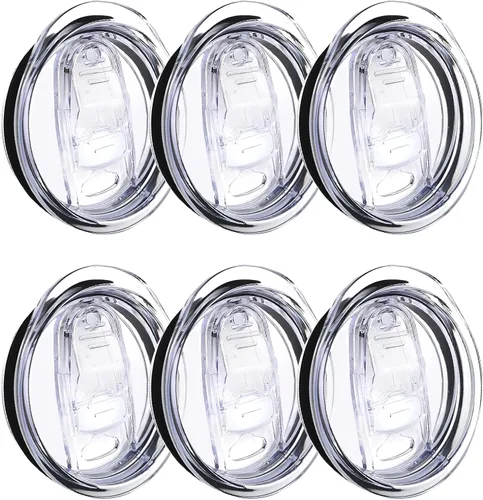 Vista 11 de Tapas de repuesto para vaso de vino de 12 onzas, diámetro interior de 2.8 x 2.8 pulgadas, paquete de 2 fundas deslizantes de silicona a prueba