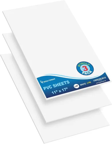 Vista 53 de Mega Format Hojas de plástico de PVC expandido – Hoja negra rígida de 5 x 7 pulgadas para manualidades, señalización y exhibiciones – Sintra Negro