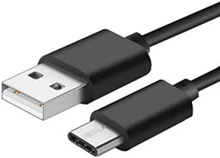 Vista 5 de Cable USB compatible con Motorola Moto G7 - Cable de carga tipo C en espiral Cable de alimentación USB-C para Moto G7