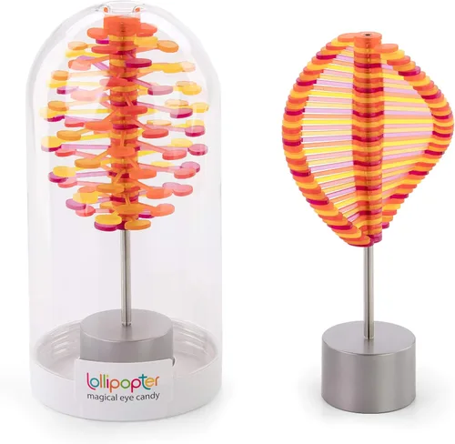 Vista 10 de Mini Lollipopter ARTE PARA JUGAR Twist to Transform Motion, Fibonacci Golden Ratio Design by John Edmark, Stress Relief for Office & Home, Fun Gift