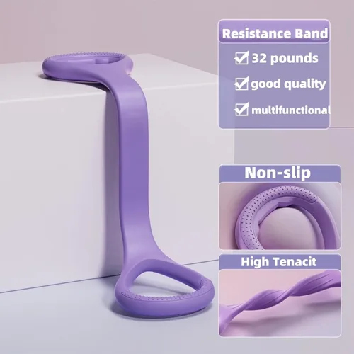Vista 7 de Bandas de resistencia para ejercicio, 6 tubos elásticos de yoga para tirador de pedal de yoga, cuerda de tensión de látex natural, equipo de M