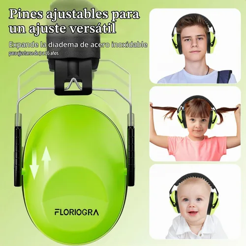 Vista 2 de Floriogra Paquete de 6 audífonos con cancelación de ruido para niños