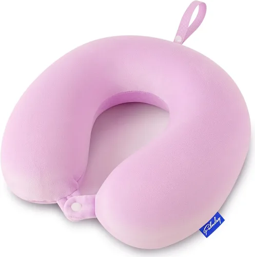 Vista 11 de Fabuday - Almohada de viaje de espuma viscoelástica, almohada para apoyar el cuello y la cabeza para usar en viajes en avión, en el auto, hogar u