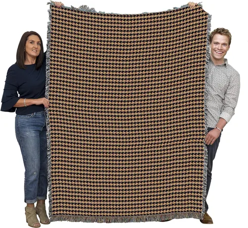 Vista 16 de Pure Country Weavers Manta de edredón – Nueve parches de flores – Patrones de regalo de jardín con hojas florales de regazo cuadrado tejido