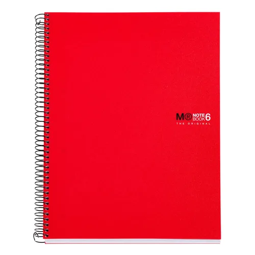 Vista 7 de Miquelrius - Cuaderno original A6, 6 rayas de colores, tapa de polipropileno opaco, tamaño 4.134 x 5.827 in, sin taladrar, 150 hojas de 2.47 oz/m²