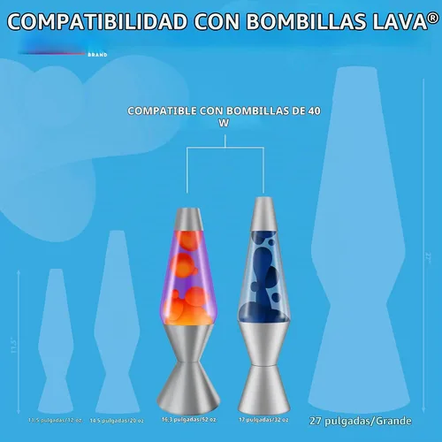 Vista 3 de Lava 5032-6 - Bombilla de repuesto de 40 W, artículo #5032, 2 unidades (paquete de 1), transparente
