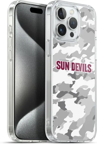 Vista 207 de Head Case Designs Funda de gel ASU Camou con licencia oficial de la Universidad Estatal de Arizona [protección de grado militar] compatible