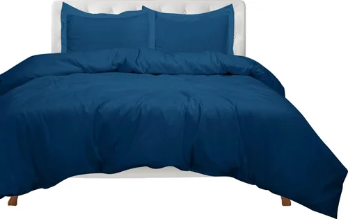 Vista 25 de ROYALE LINENS Funda de edredón negra tamaño individual – Fundas de edredón de 2 piezas – Cierre de cremallera – 1 funda de edredón individual de 68