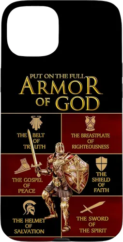 Vista 9 de Warrior of God Put On The Full Armor of God Funda para iPhone 17