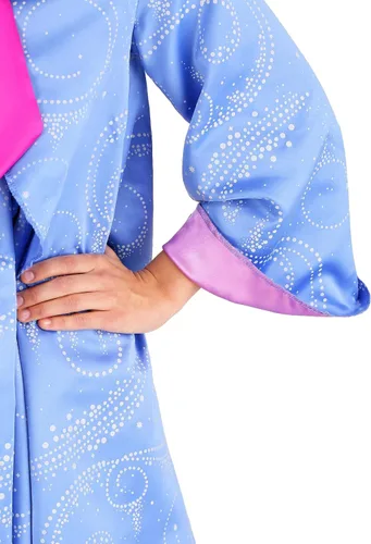 Vista 7 de Disfraz de hada madrina de talla grande para adultos disfraz de cosplay de Cenicienta para mujer Azul Patchwork