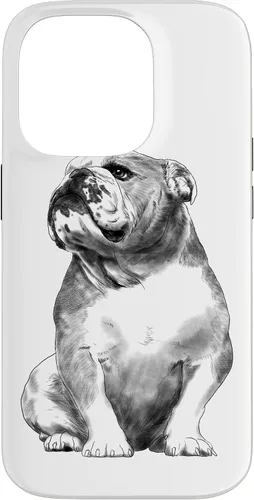 Vista 17 de Funda para iPhone 17 de Bulldog Inglés con diseño de perro