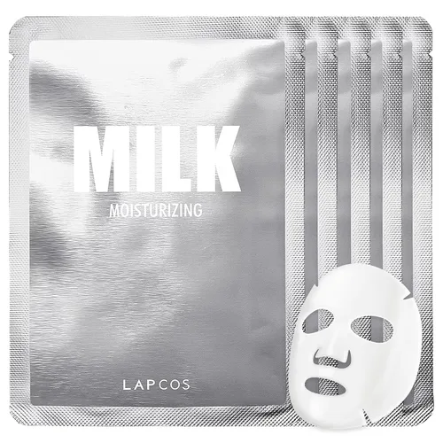 Vista 21 de LAPCOS Máscara de hojas de aloe, máscara facial diaria con pepino y gel de aloe para calmar e hidratar la piel, favorita de la belleza coreana