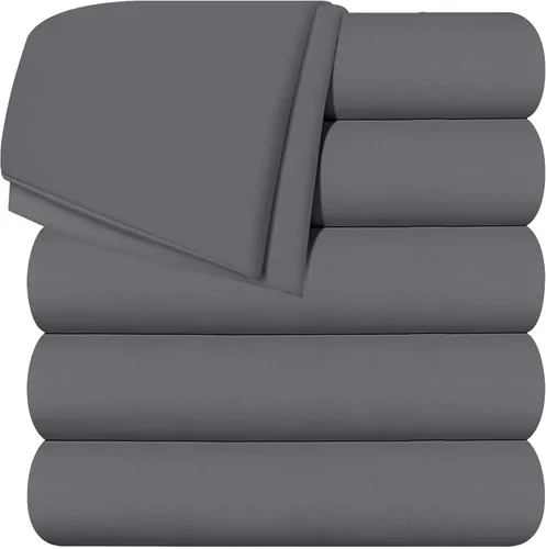 Vista 21 de Utopia Bedding Sábana encimera – 1 paquete (individual, beige) – Tela de microfibra suave cepillada – Sábana superior resistente al encogimiento y a