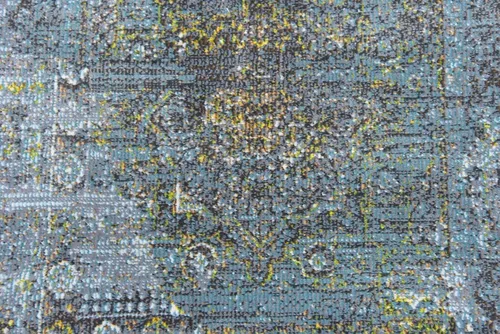 Vista 9 de Unique Loom Baracoa Collection - Alfombra Castro (2 pies 2 pulgadas x 3 pies, turquesa/marfil)