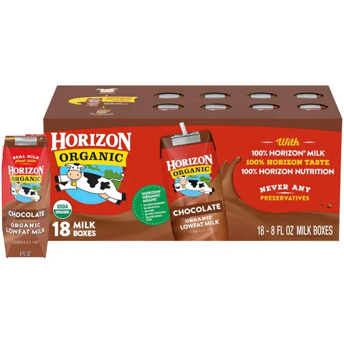 Vista 15 de Horizon Organic Cajas de leche bajas en grasa, fresa, 8 onzas, paquete de 6 8g Protein per Serving, 1% Lowfat, USDA Organic, No Refrigeration