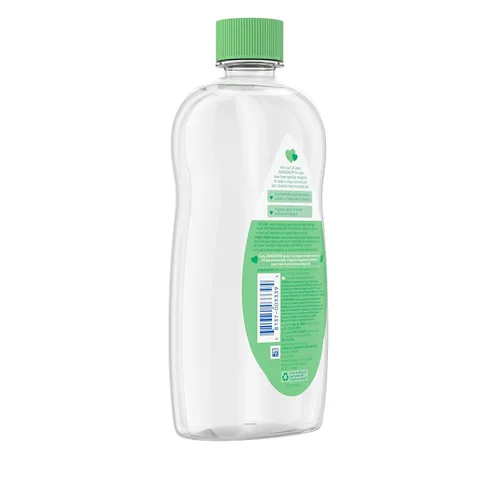 Vista 6 de Aceite para bebé Johnson's, Aceite mineral enriquecido con aloe vera y vitamina E, 20 onzas líquidas