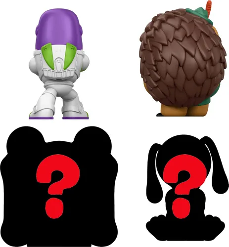 Vista 5 de Mattel Disney y Pixar Toy Story - Paquete múltiple de 5 mini figuras, 4 estrellas pequeñas películas de juguetes en grupo temático, 2 personajes que