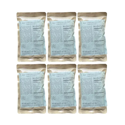 Vista 12 de MRE (comida lista para comer) Entree de una sola porción Comidas de emergencia Alimentos de supervivencia Dátiles frescos Larga vida útil