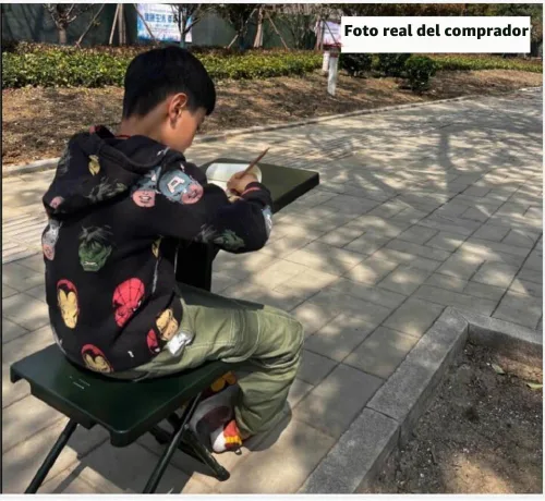 Vista 9 de Taburete plegable para silla de camping, taburete de pesca