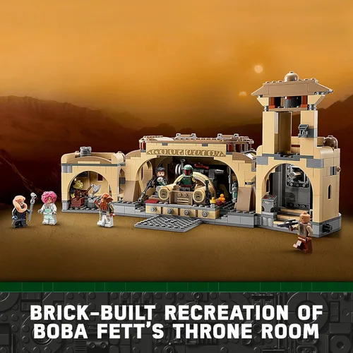 Vista 2 de LEGO Star Wars - Habitación del trono de Boba Fett 75326, kit de construcción para niños de 9 años en adelante, con un modelo de palacio construible