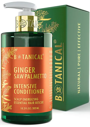 Vista 4 de Tratamiento de pérdida de cabello, champú espesante y acondicionador intensivo - Ginger Saw Palmetto - Prevención energizante del adelgazamiento