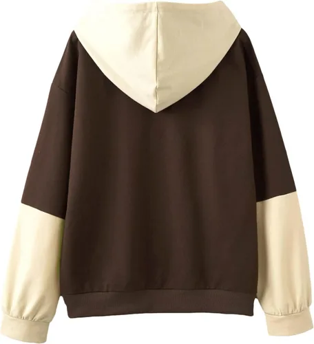 Vista 3 de Dino - Suéter de dinosaurio para niñas, con cremallera, talla 10-12, sudaderas con capucha para mujer, suéter de dinosaurio de moda