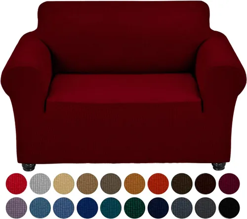 Vista 27 de Joccun Funda Elástica para Silla Sofá, Funda de Sofá de 1 Pieza Tela Jacquard de Spandex con Parte Inferior Elástica, Protector de Muebles Lavable