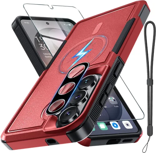 Vista 14 de Funda para Samsung Galaxy S24 FE, Cuerpo Completo Resistente de Servicio Pesado Robusta a Prueba de Golpes Funda Protectora para Teléfono con Correa